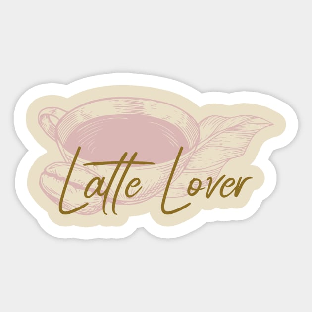 Latte Lover Sticker by Craft and Crumbles